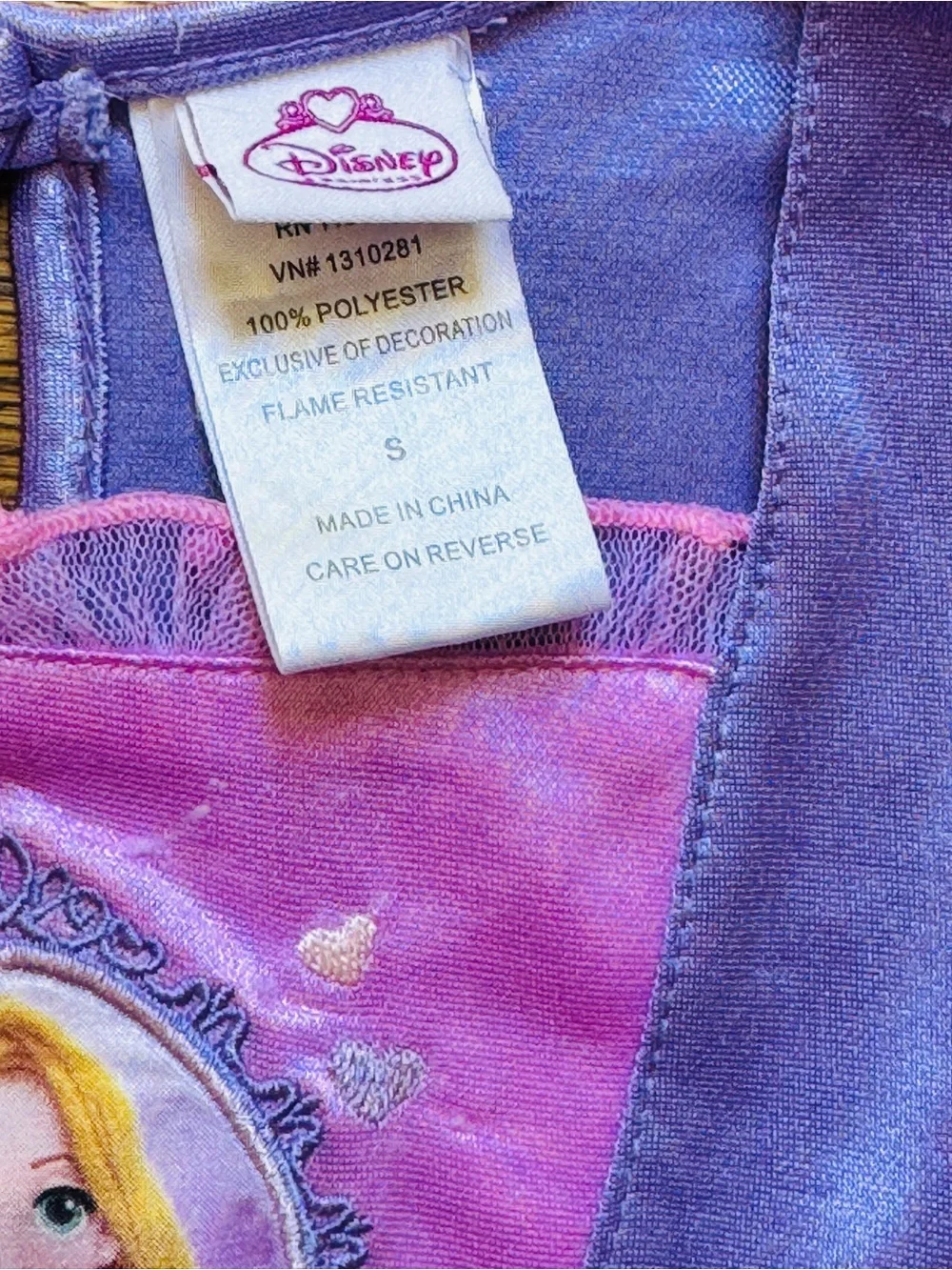 Disney Purple and Pink Rapunzel Nightgown Dress - Picture 4 of 4